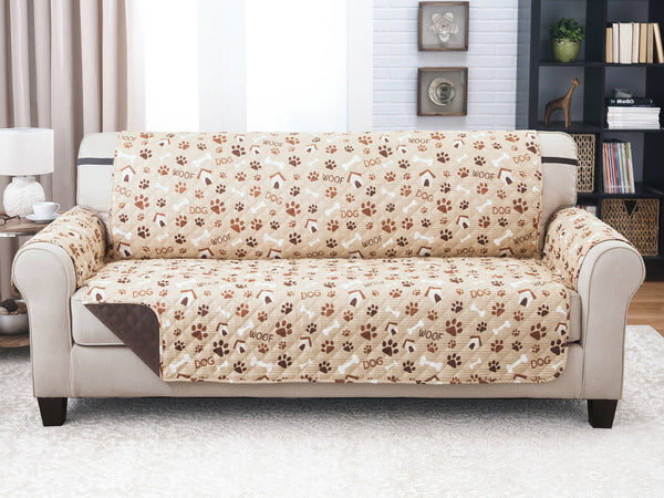 XL Sofa Furniture Protector Woof Pet Print