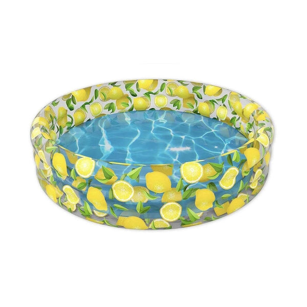 Inflatable Sunning Pool - 60 x 60 x 15 - Lemon Print