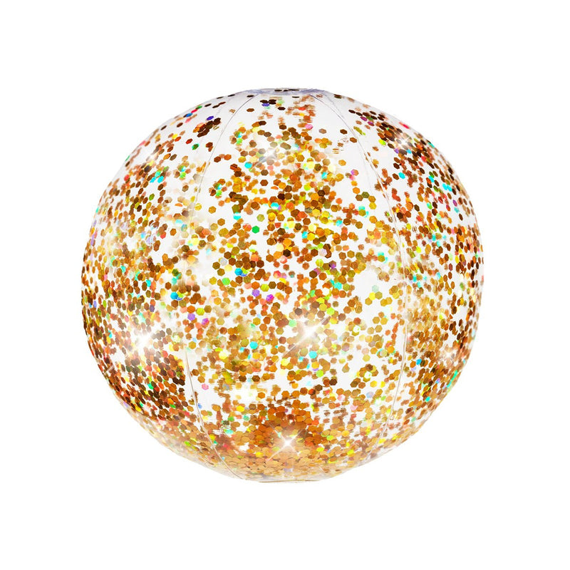 Glitter Beach Ball - Gold Glitter
