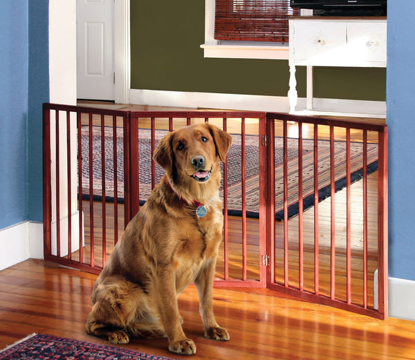 3 Section Wooden Pet Gate