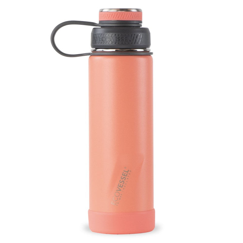 EcoVessel THE BOULDER - Insulated Water Bottle w/ Strainer - 20 oz