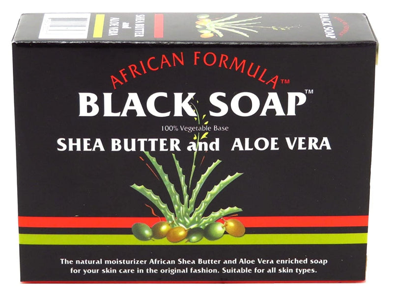 Shea Butter and Aloe Vera African Black Soap 6 pack