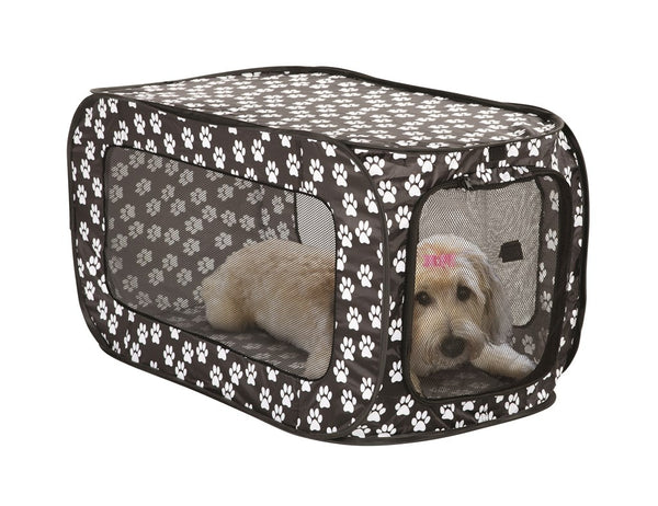 Pop Open Single Door Collapsible Soft Sided Dog Crate