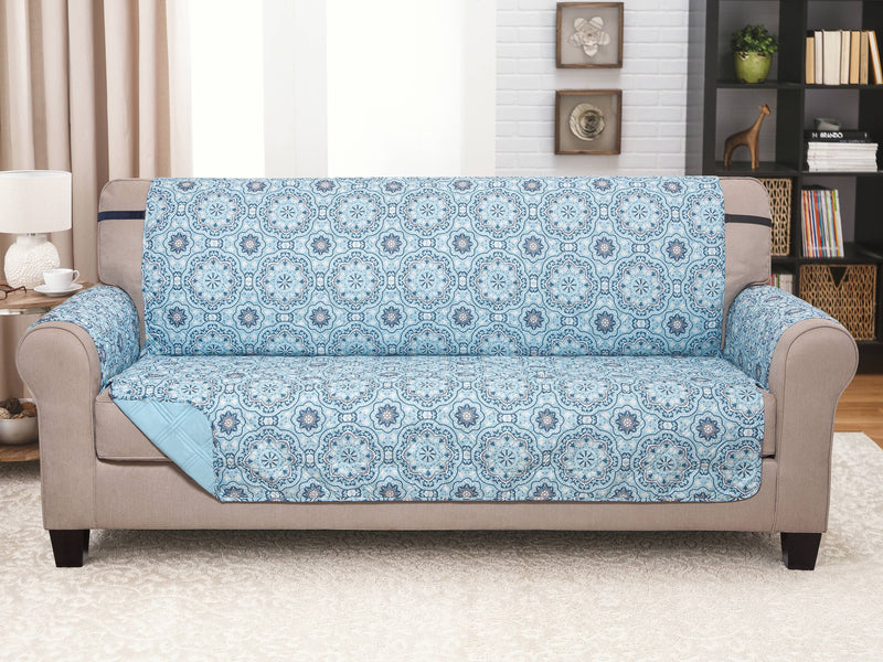XL Sofa Furniture Protector Starburst Aqua