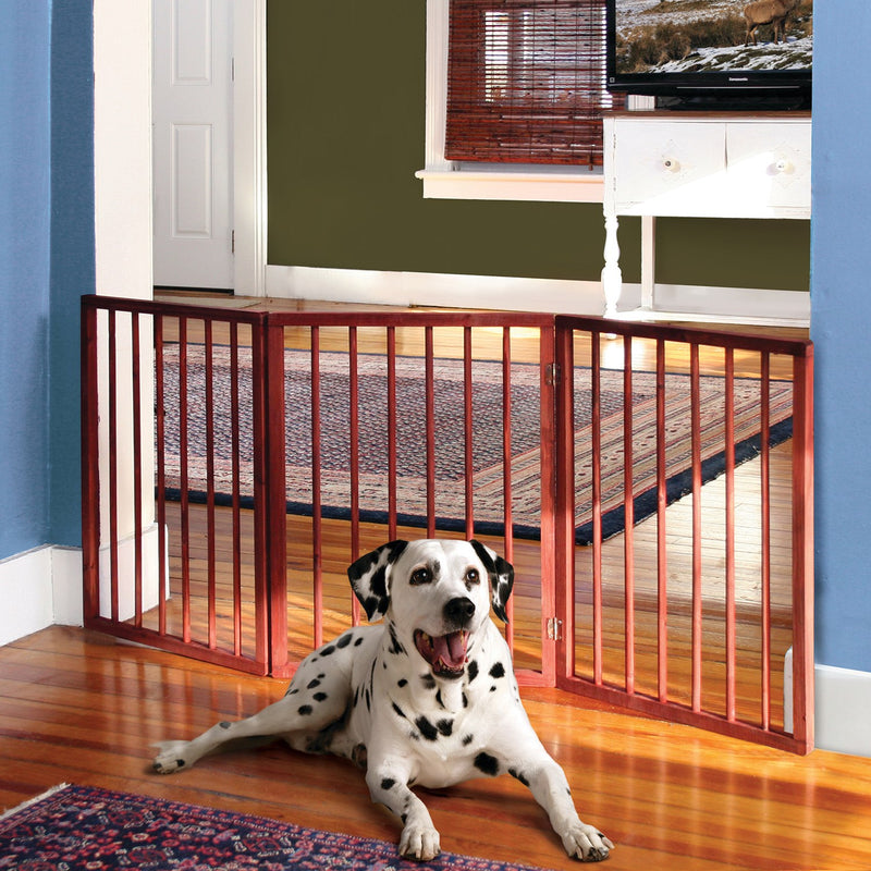 3 Section Wooden Pet Gate
