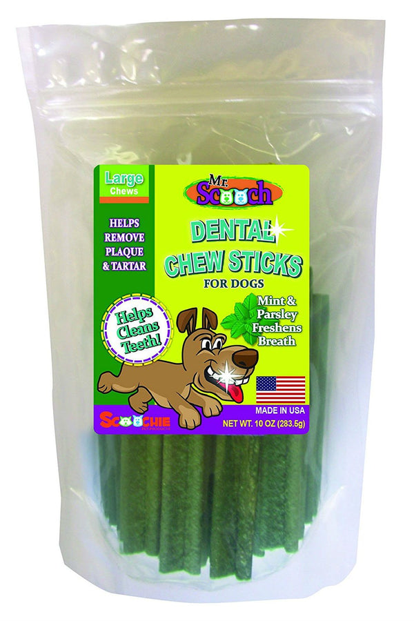 Dental Chew Sticks for Dogs Large Mint and Parsley