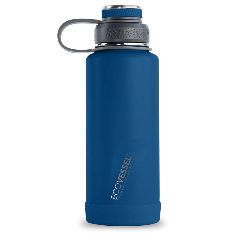 EcoVessel THE BOULDER - Insulated Water Bottle w/ Strainer - 32 oz