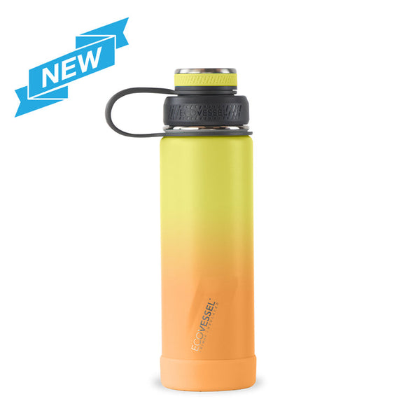 EcoVessel THE BOULDER - Insulated Water Bottle w/ Strainer - 20 oz