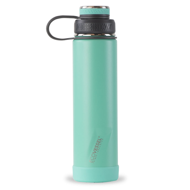 EcoVessel THE BOULDER - Insulated Water Bottle w/ Strainer - 24 oz