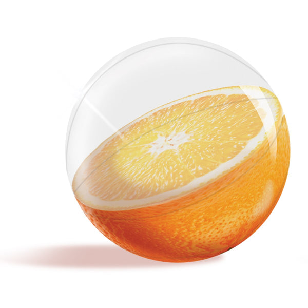 PoolCandy Tropical Fruit 3D Beach Ball - Orange 13"