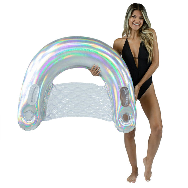PoolCandy Holographic CollectionColor Changing Sunchair With drink holder and handles