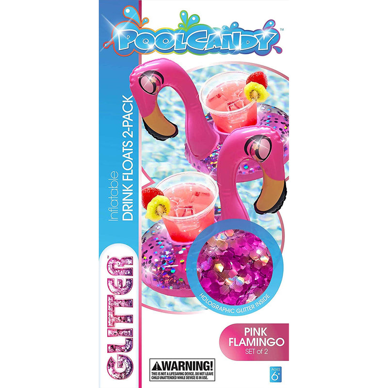 Glitter Flamingo Drink Float 2-Pack