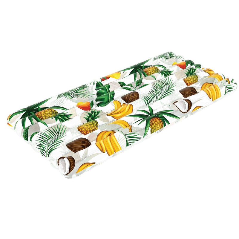 Resort Collection Deluxe Pool Raft  74" x 30" Tropical Print