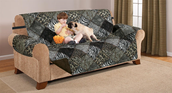 Couch Guard - Printed Sofa Furniture Protector - Safari