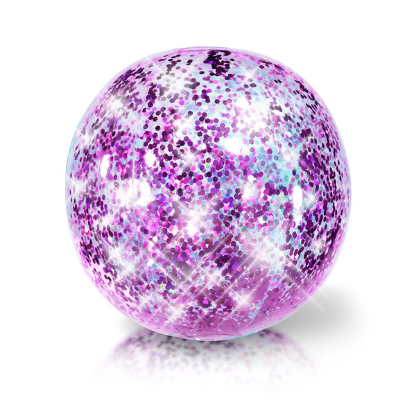 PoolCandy 14" Purple Glitter Beach Ball
