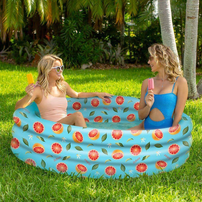 PoolCandy Inflatable Sunning Pool - Grapefruit